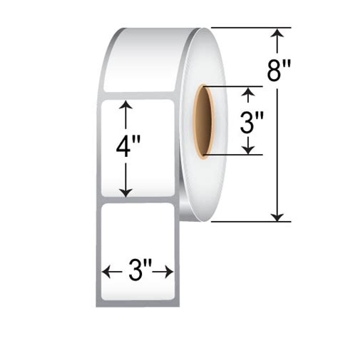 680-IDT-3-4 - BarcodeFactory 3x4 DT Label [Non-Perforated]