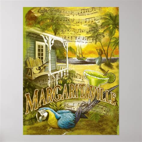 jimmy buffett lyrics poster | Zazzle