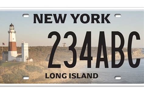 Montauk Lighthouse on Long Island-Specific NY License Plates