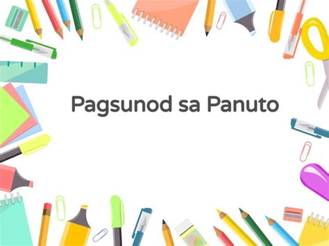 Pagsunod sa panuto Free Activities online for kids in 2nd grade by Crizel Punzalan