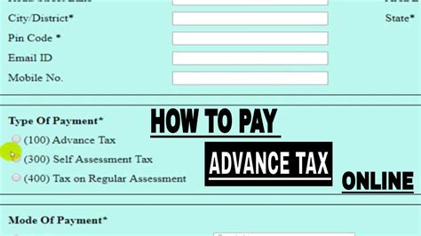 How to pay advance tax, E payment of Tax, How to pay Tax online, Advance tax payment - YouTube