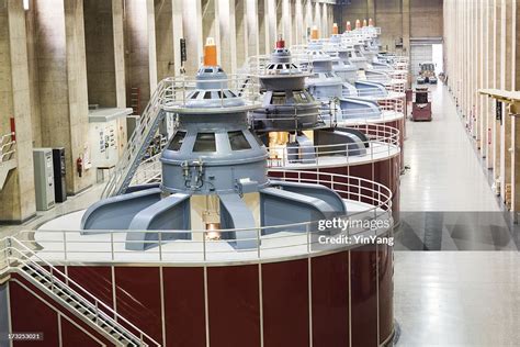 Hydroelectric Power Station Turbines Hoover Dam Fuel And Power Generation High-Res Stock Photo ...