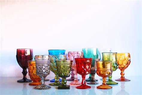 Rainbow Colored Goblets — Otis + Pearl Partywares