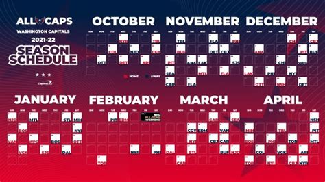 Capitals Release 2021-22 Regular-Season Schedule | NoVa Caps