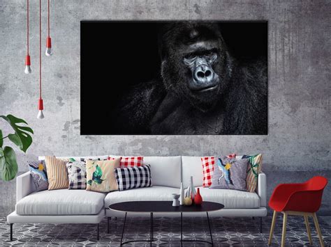 Gorilla Portrait, Gorilla Wall Art, Gorilla Canvas, Gorilla Print ...