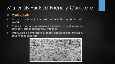 Eco-Friendly Concrete