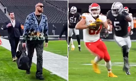 Travis Kelce shares highlight reel from Chiefs' win over the Raiders