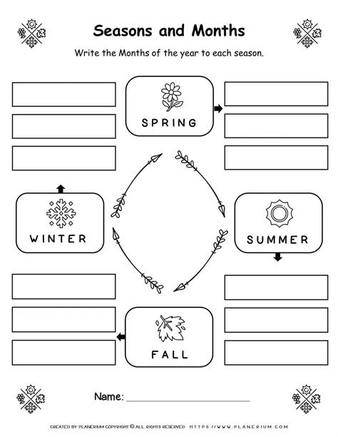 Printable Seasons Of The Year