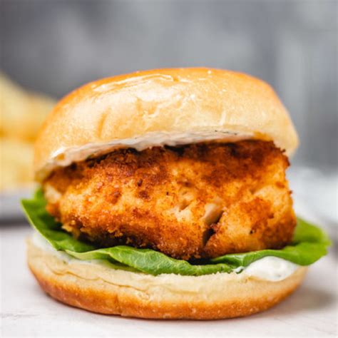 Crispy Fish Burger Recipe - The Dinner Bite