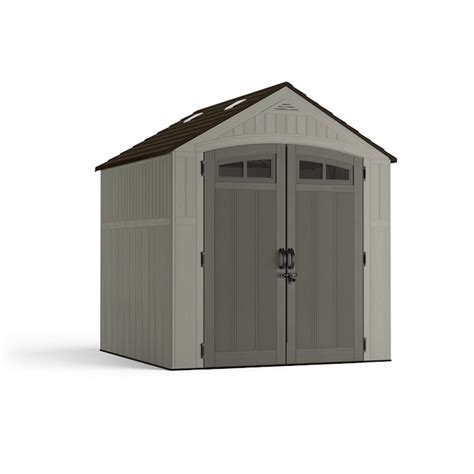 CRAFTSMAN 7-ft x 7-ft Craftsman Resin Storage Shed Gable Storage Shed ...