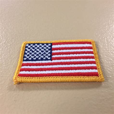 American Flag Embroidered Patch (2 1/8" X 1 3/8") - Cruz Label Store