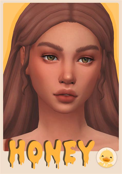 Honey Skinblend // 1,000 Follower Milestone Gift (pt. 2) 🌻 | Sims 4, The sims 4 skin, Sims