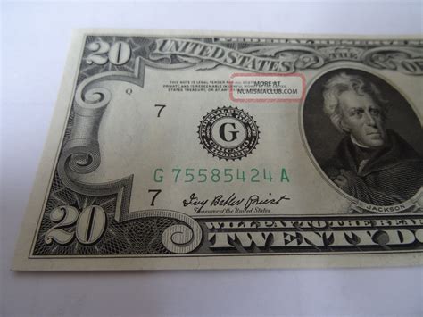 1950 A Andrew Jackson 20 Dollar Bill