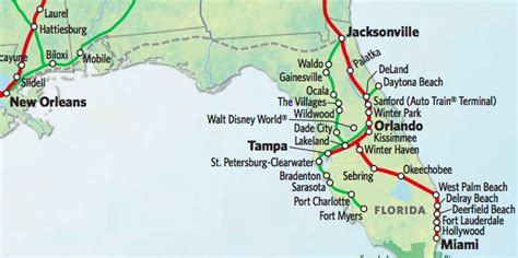 Amtrak In Florida Map - Draw A Topographic Map