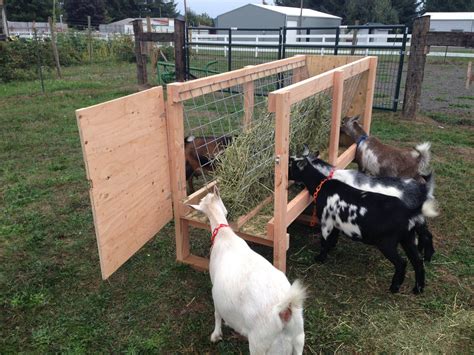 Homemade Goat Feeders For Sale | Goat hay feeder, Goat feeder, Goats