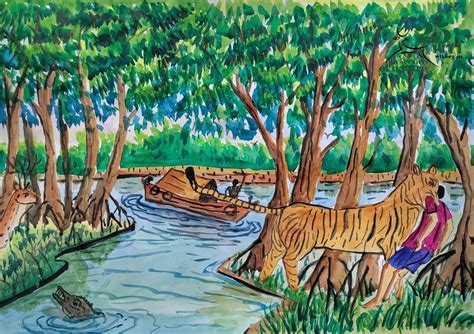 A painting from the Sundarbans - Wildlife Trust of India