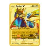 Carte Gold en Métal Pokémon Zacian • La Pokémon Boutique