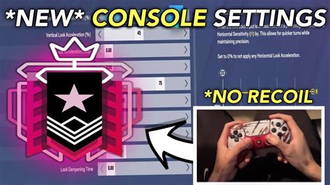 BEST ADVANCED CONTROLLER SETTINGS TO USE FOR NO RECOIL AIM (PS5/XBOX) - Rainbow Six Siege - YouTube