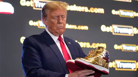 Trump Promotes $400 Sneakers After $450 Million Penalty in Fraud Case ...