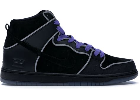 Nike SB Dunk High Black Purple Box Men's - 833456-002 - US