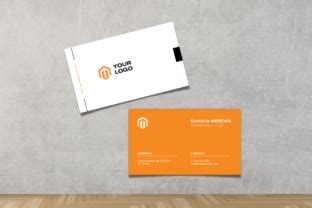 Orange and White Business Card Template Graphic by ArtOmoro Studio · Creative Fabrica