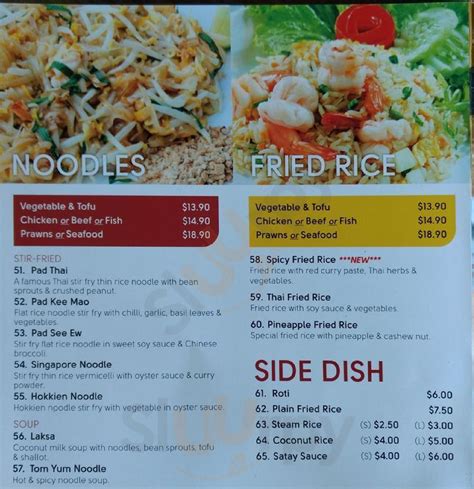 Baan Chiang Thai Restaurant menù, Rydalmere - Main Menu | Sluurpy