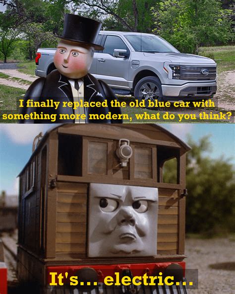 Toby is not a fan of the Ford F-150 Lightning : r/thomasthetankengine