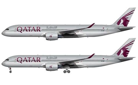 Qatar Airways Airbus A350-900 illustration – Norebbo