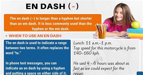 En Dash (–) When to Use an En Dash (N Dash) - Punctuation Marks | Question mark, Punctuation ...