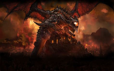 World of Warcraft Deathwing wallpaper World of Warcraft: Cataclysm #Deathwing #dragon ...