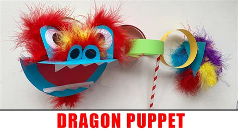 Fun Dragon Puppet Craft for Kids - Happy Toddler Playtime