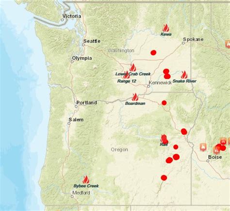 Oregon Forest Fires Map Current