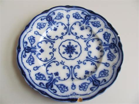 Vintage Blue and White Plate