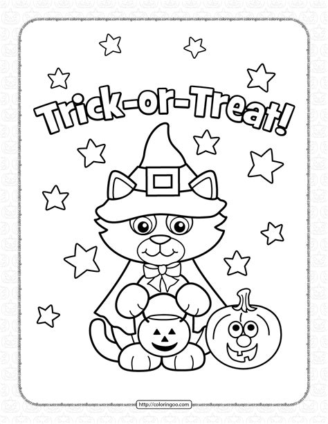 Halloween Kitty Costume Printable Coloring Pages For - vrogue.co