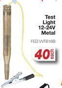 Test light 12-24v metal fed.wt616b-each offer at AutoZone