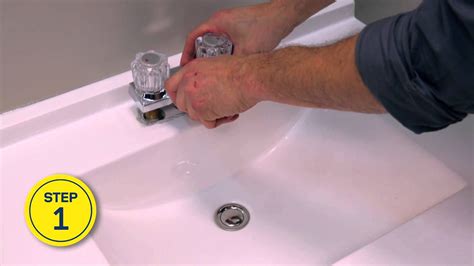 RONA - How to Install or Replace a Bathroom Faucet | Bathroom faucets, Bathroom fixtures, Black ...