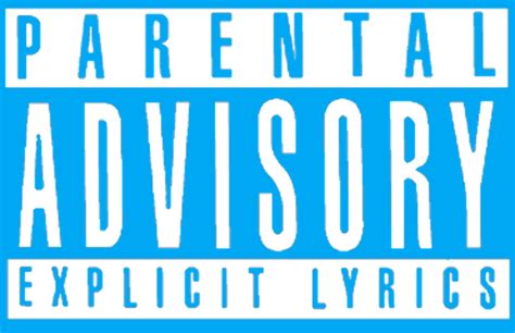 Download High Quality parental advisory transparent blue Transparent ...