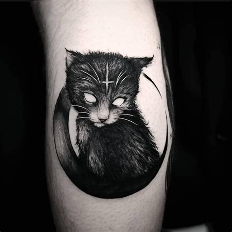 only dark things on Instagram: “#evilcat #tattoo by @niko_nerdo ...