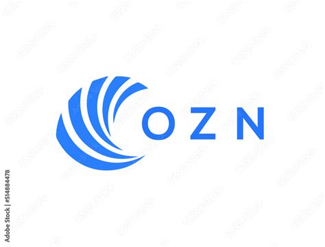 OZN Flat accounting logo design on white background. OZN creative ...