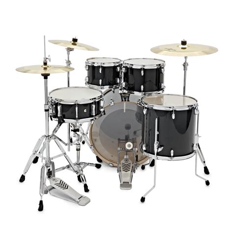 Yamaha Stage Custom Birch 20'' 5 Piece Drum Kit, Raven Black at Gear4music