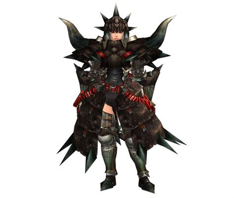 Image - FrontierGen-Black Diablos G Armor (Blademaster) (Female) Render ...