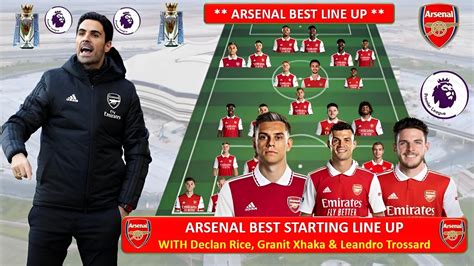 Arsenal Best Potential Lineup in 2023 with Transfer Targets Declan Rice ...