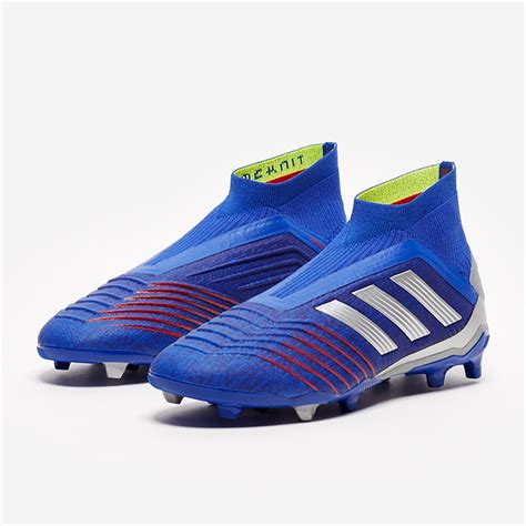 adidas Kids Predator 19+ FG - Bold Blue/Silver Metallic/Football Blue ...