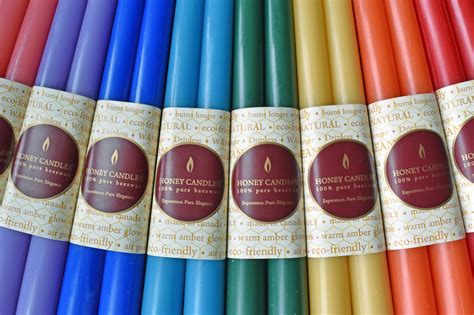 We use Enviro-dyes in our Colored Beeswax Candles – Honey Candles Canada