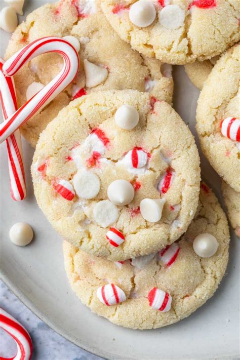 White Chocolate Peppermint Cookies - Simply Whisked