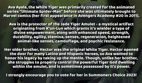 Origins of White Tiger! (*this message is sponsored by the White Tiger ...