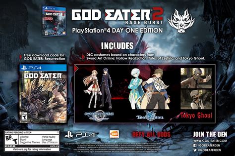 God Eater: Resurrection launches June 28, God Eater 2: Rage Burst ...