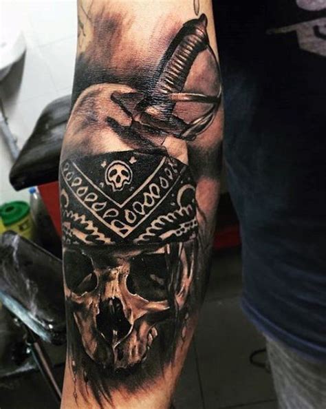 Top 53 Pirate Tattoo Ideas [2021 Inspiration Guide] | Pirate tattoo, Pirate skull tattoos, Skull ...