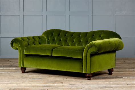 Vintage Green Velvet Sofa. | Green velvet sofa, Velvet chesterfield sofa, Sofa sale