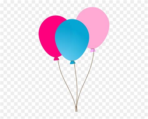 Pink And Blue Balloons Clipart - Free Transparent PNG Clipart Images Download